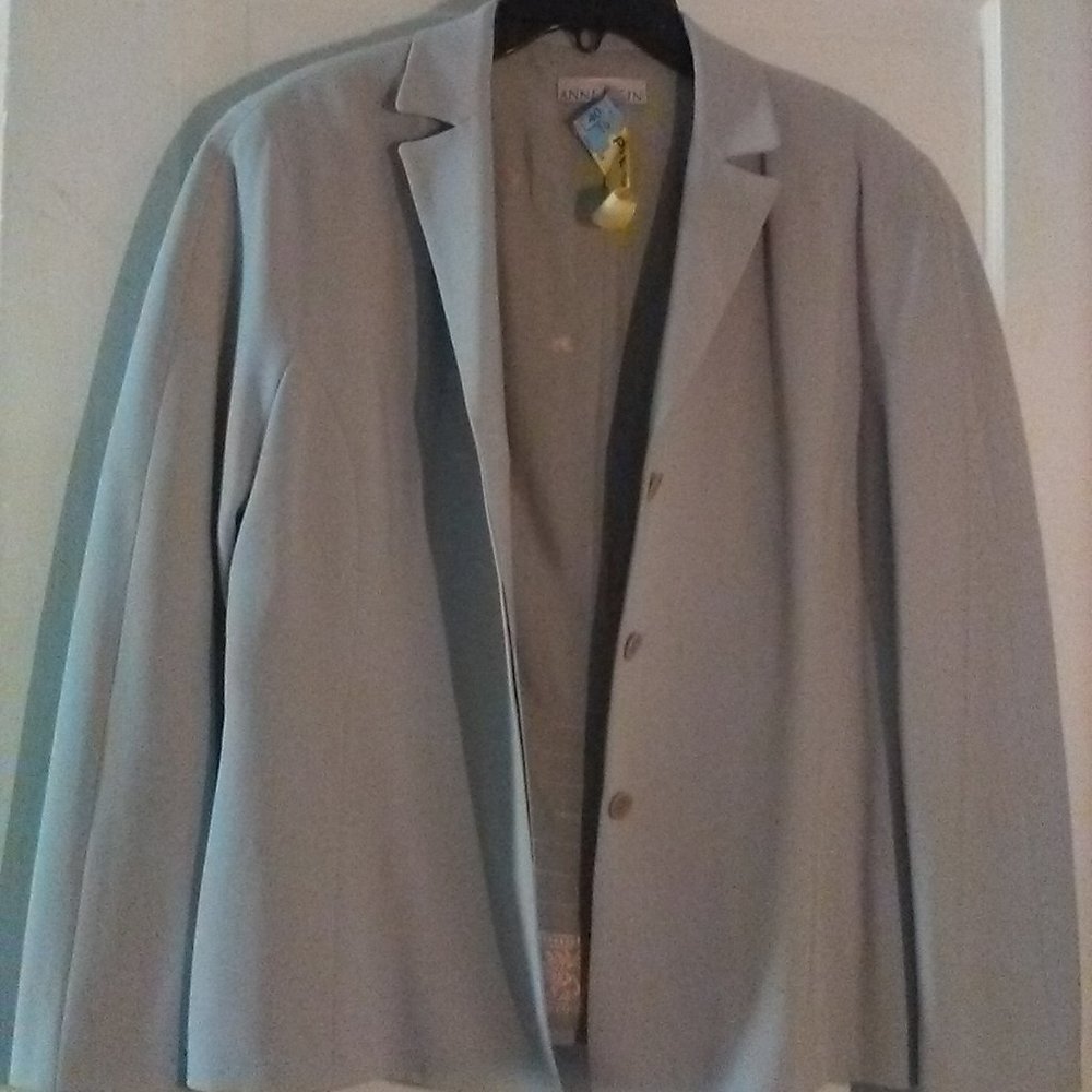 Anne Klein Petite Pale Green Blazer